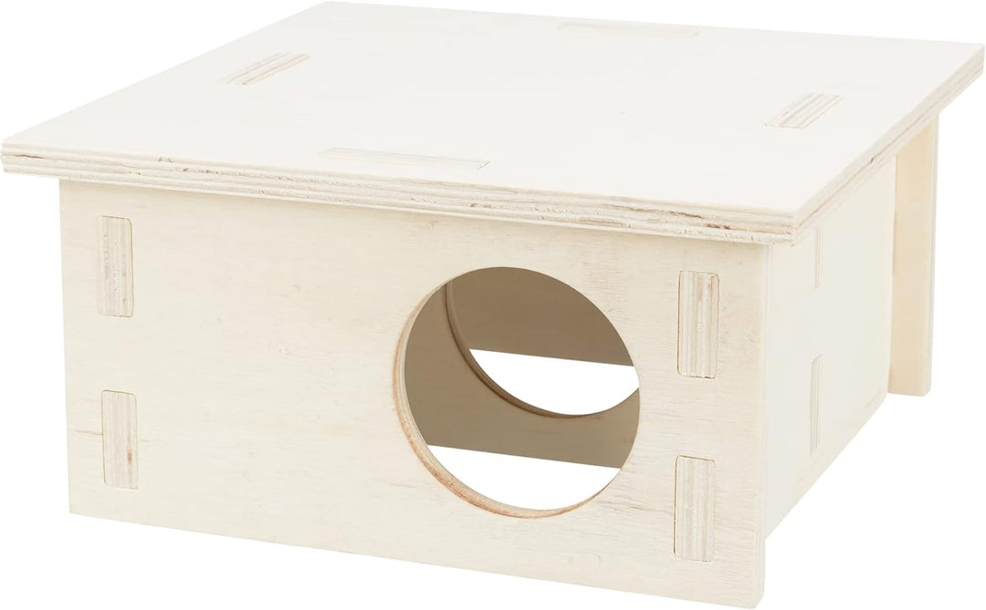 TRIXIE artgerechtes Kleintierhaus ohne Klammern und Nägel für grosse Hamster und Degus, mit Zwei Kam