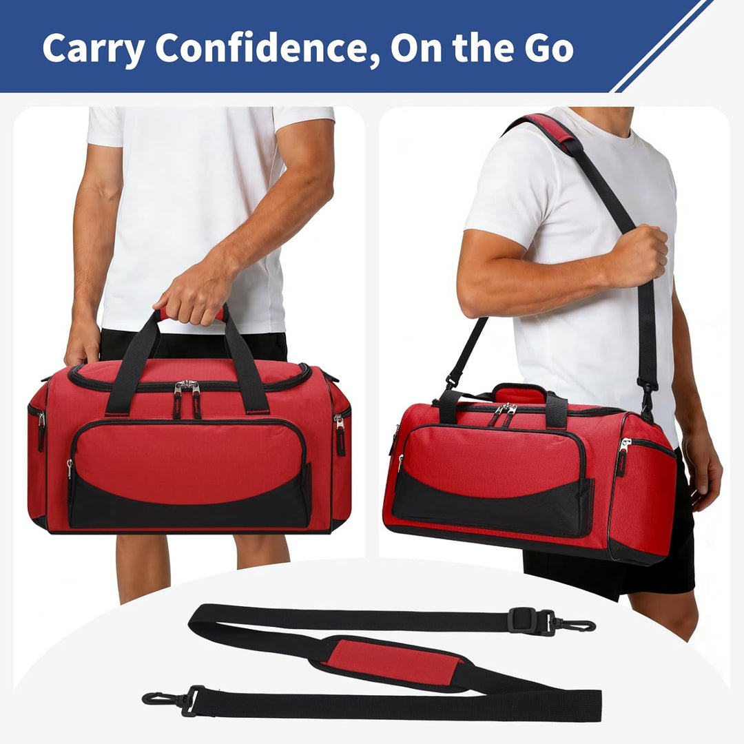 30L Kleine Sporttasche Reisetasche - 43x26x26cm Handgepäck Weekender Gym Tasche für Sport Training U