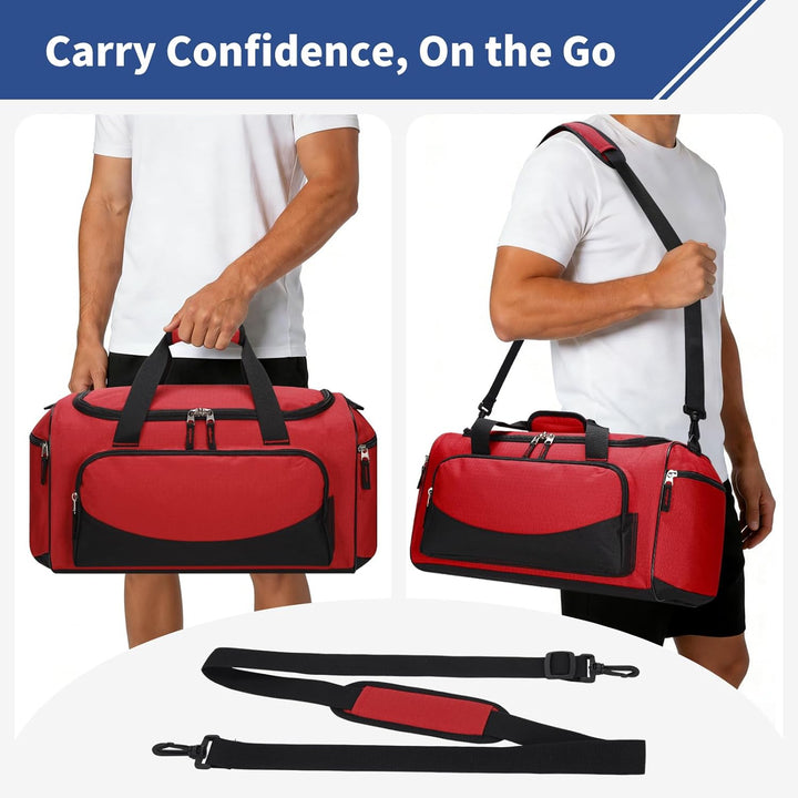 30L Kleine Sporttasche Reisetasche - 43x26x26cm Handgepäck Weekender Gym Tasche für Sport Training U