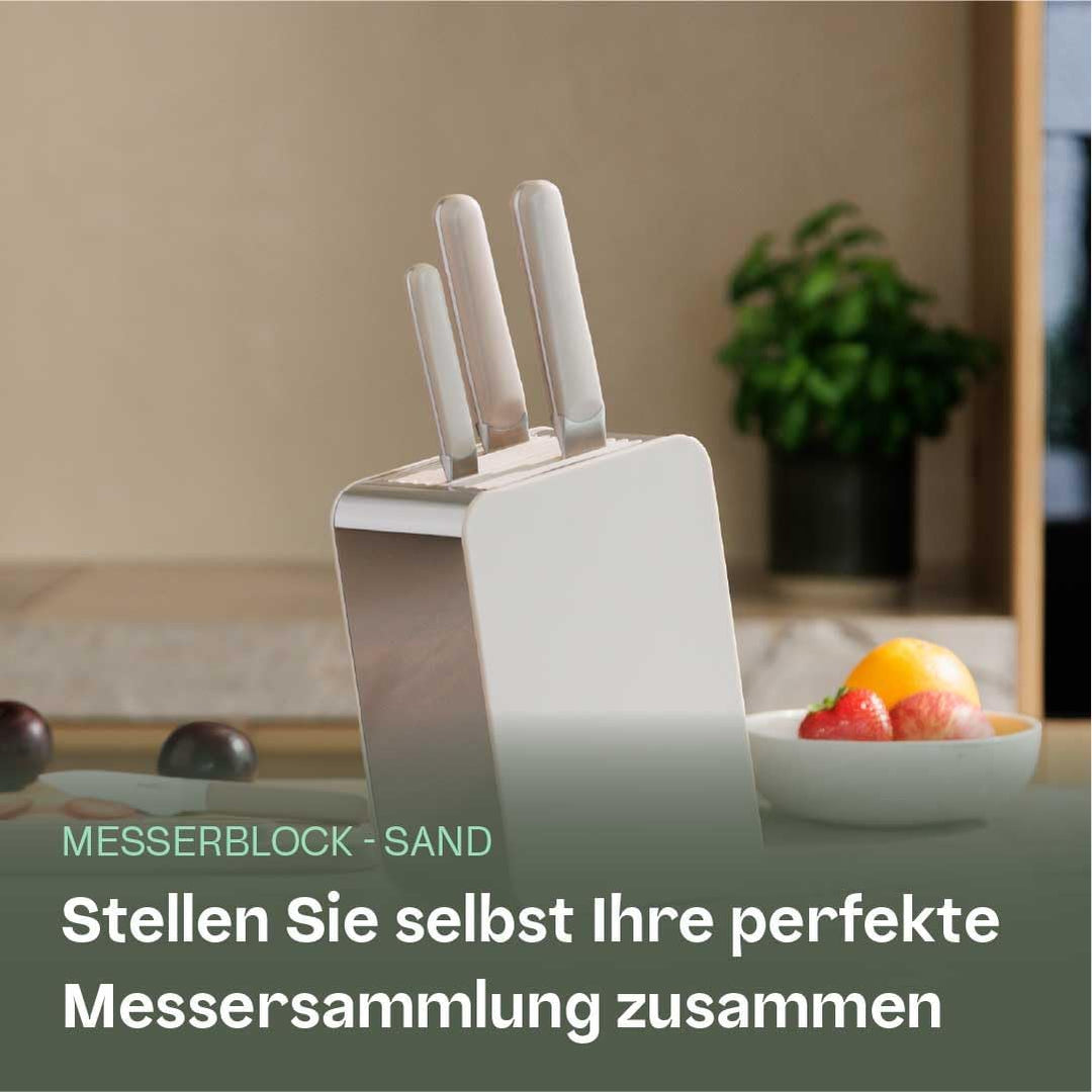 BergHOFF Home Edge Messerblock ohne Messer - Messerhalter Edelstahl - universal Küchenmesserblock -