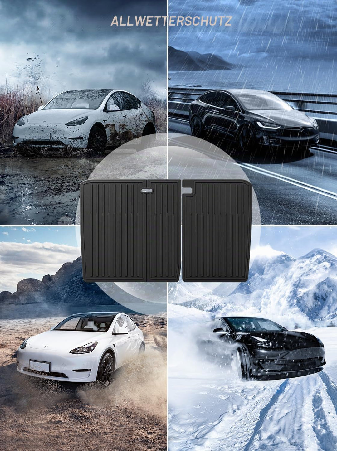 ASZSK Sitzschutz für Tesla Model 3 2024 2025, aus TPE Rückenlehnenschutz für Model 3 Highlander, ver