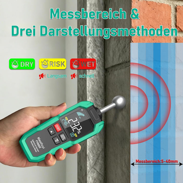 Feuchtigkeitsmesser—Ein Kugelförmiges Wand Feuchtigkeitsmessgerät,Das Zerstörungsfreie Flächenmessun