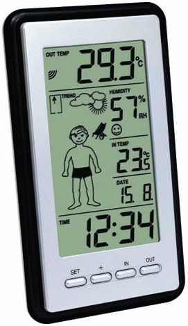 Technoline WS 9632 Wetterstation mit Vorhersage, grau Wetterstation (Vorhersage)