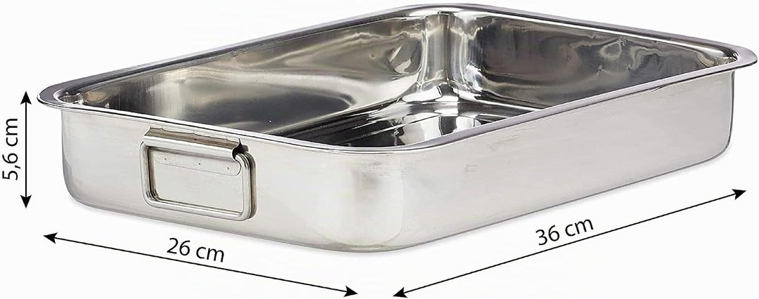 Menax - Auflaufform - Bräter mit Rost - Backblech mit Antihaftbeschichtung - Ofenform - Bratform für