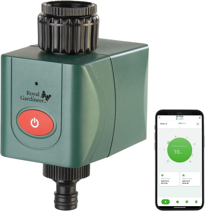Royal Gardineer Smart Home Bewässerungen: 4er-Set WLAN-Bewässerungscomputer mit Bodensensor (Bewässe
