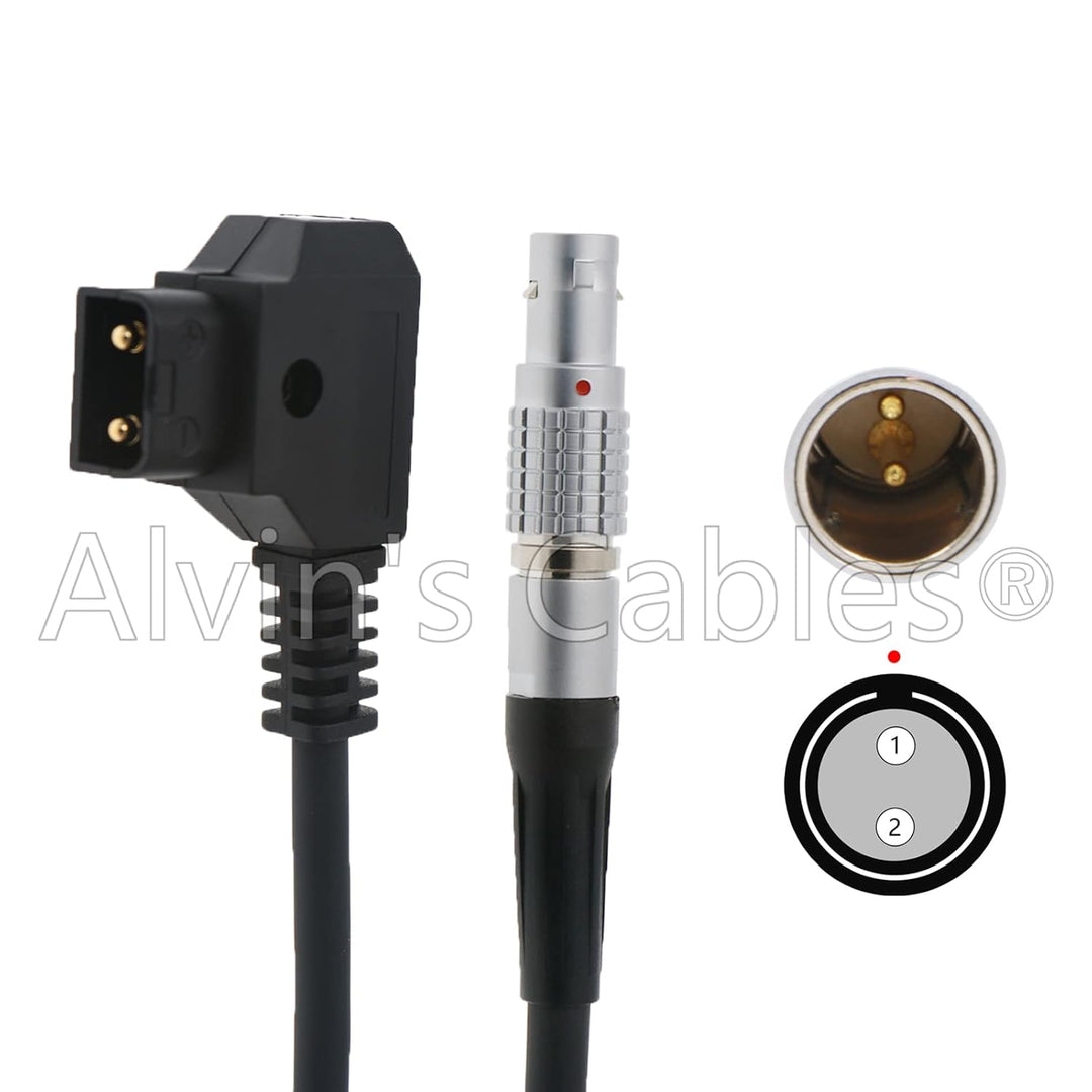 Alvin's Cables 0B 2 Pin Stecker auf Anton Bauer D-TAP Spiral Kabel Stromkabel für Teradek Bond Spira