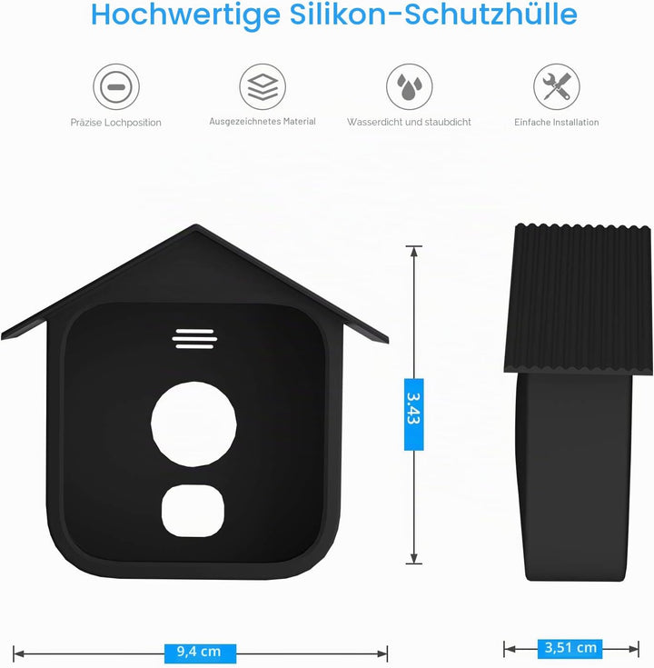 HOLACA Outdoor-Kamera-Abdeckung, Vogelhaus-Schutzhülle für Blink Outdoor 3 Sicherheitskamera, Siliko