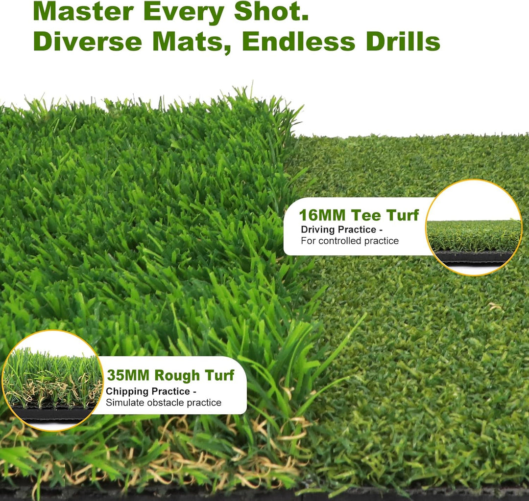 Golf-Trainingsmatte für präzisen Schwung – Swing-Pfad-Feedback, Ballkontrolle & Treffgenauigkeit ver