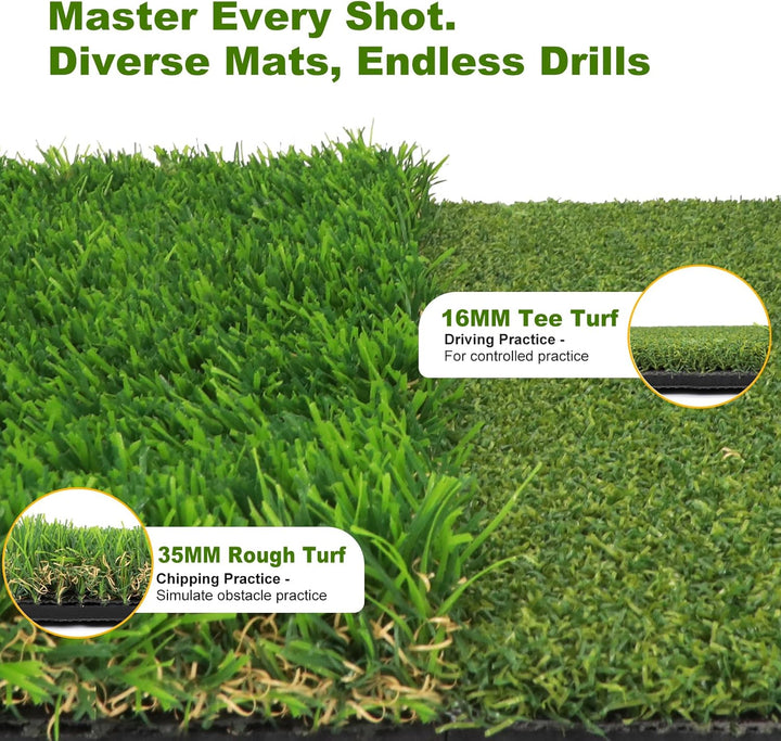 Golf-Trainingsmatte für präzisen Schwung – Swing-Pfad-Feedback, Ballkontrolle & Treffgenauigkeit ver