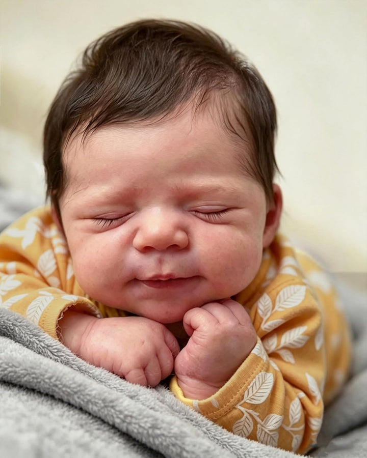Zero pam Reborn Baby Vollsilikon Lebensecht-48CM Silikon Baby Mädchen, Reborn Puppen Lebensecht, Bab
