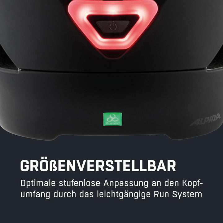 ALPINA ALTONA V - Extrem Leichter, Beleuchteter & Belüfteter Fahrradhelm Mit Selbsttönenden Visier F
