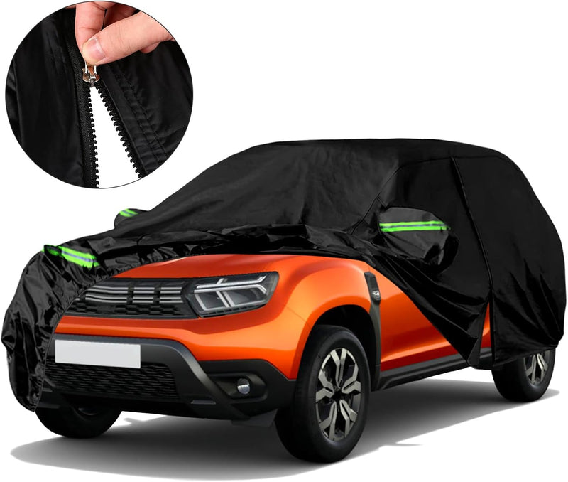 Autoschutzhülle Auto Abdeckung Geeignet für Dacia Duster 2010-2023, Autoabdeckung Auto Abdeckplane m