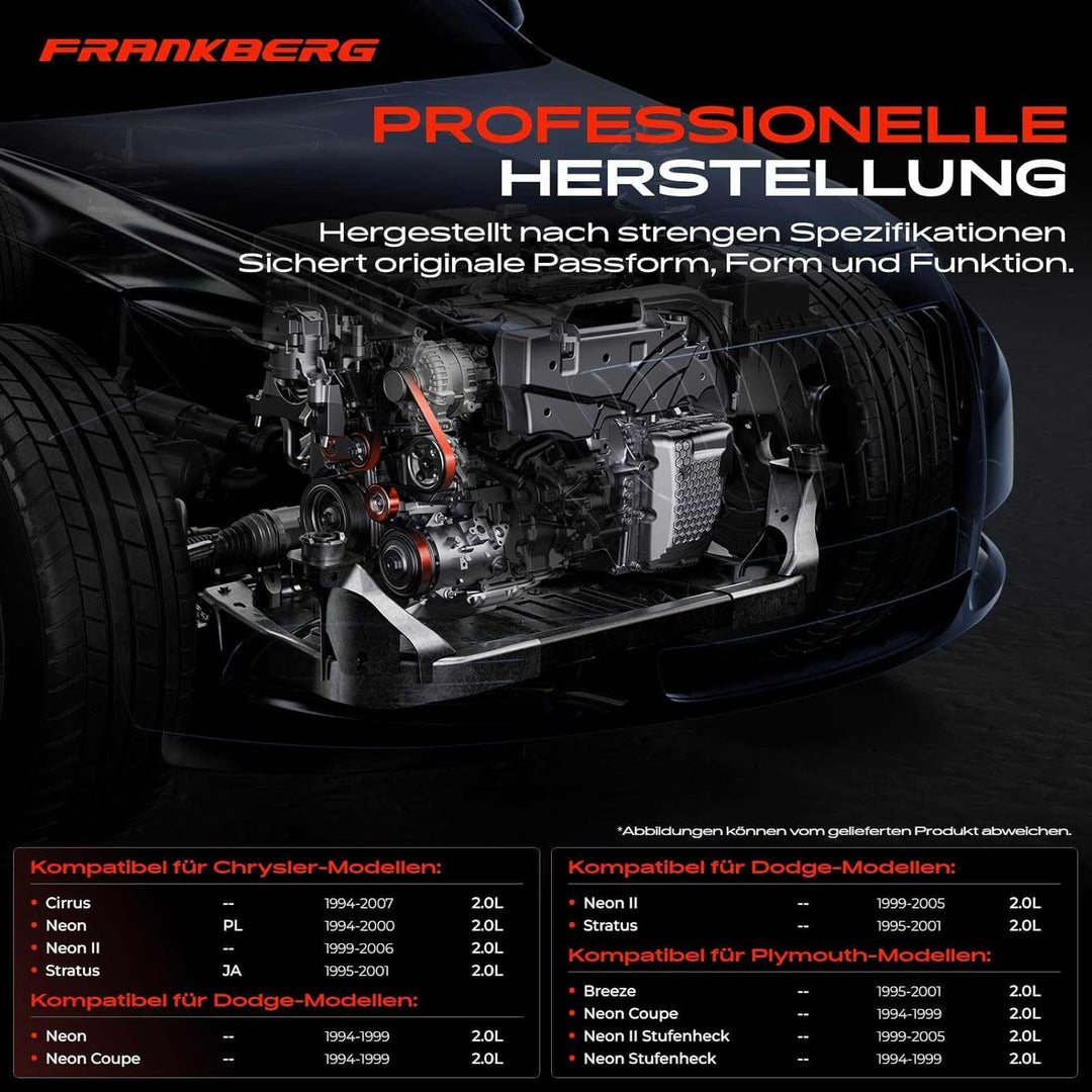 Frankberg Spannrolle Zahnriemen Riemenspanner für Cirrus Neon PL Stratus JA Stratus Breeze 2.0L Benz