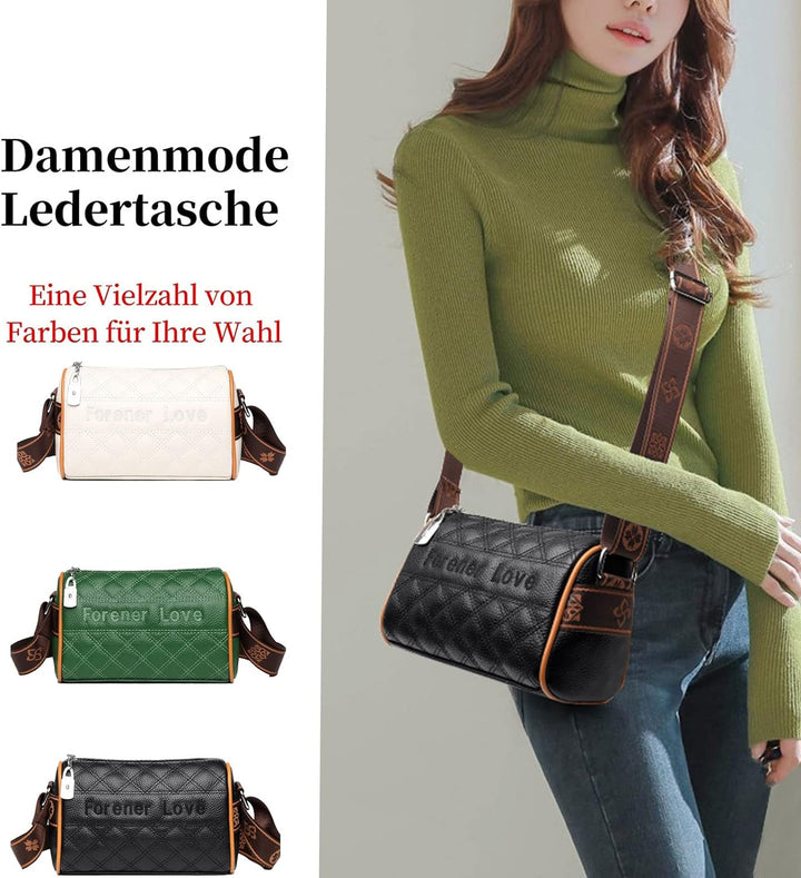 EINYNIUER umhängetasche Damen klein Crossbody Bag veganes Leder Bauchtasche stylisch brustbeutel Mod