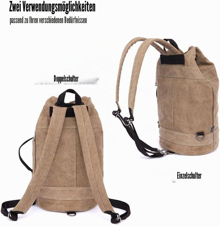 LOSMILE Rucksäcke Damen Herren Daypacks Seesack Leinwand Rucksack Canvas Reisetaschen Umhängetasche