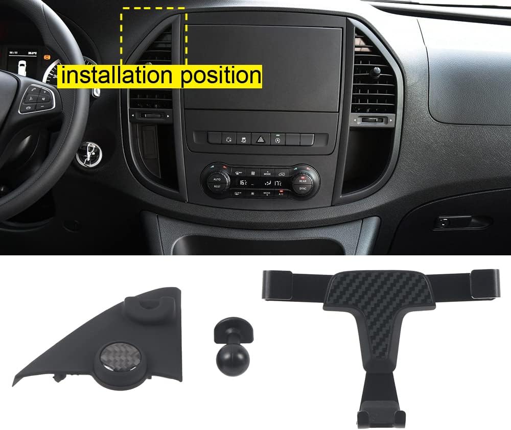 Telefonhalter für Vito W447 2015-2022 Lüftungsschlitz-Halterung Clip Handyhalter