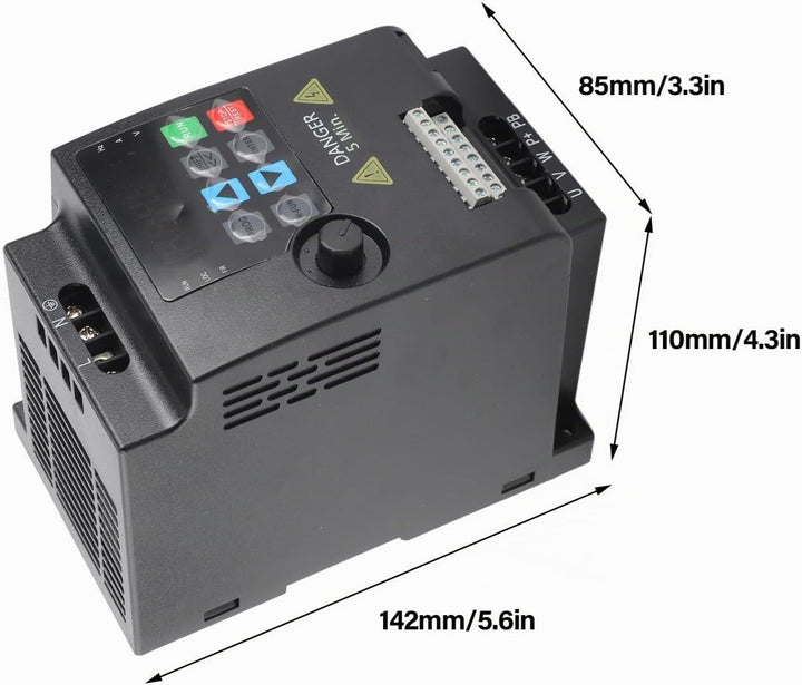 SKI780 Mini VFD 220 V Frequenzumrichter Einphasen-Wechselstrom f¨¹r 3 Phasen Drehstrommotoren (220VA