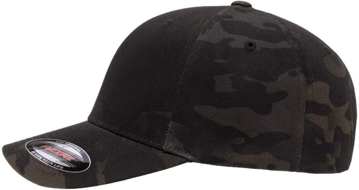 Flexfit Herren Athletic Baseball Fitted Cap Mütze L-XL Multicam Schwarz, L-XL Multicam Schwarz