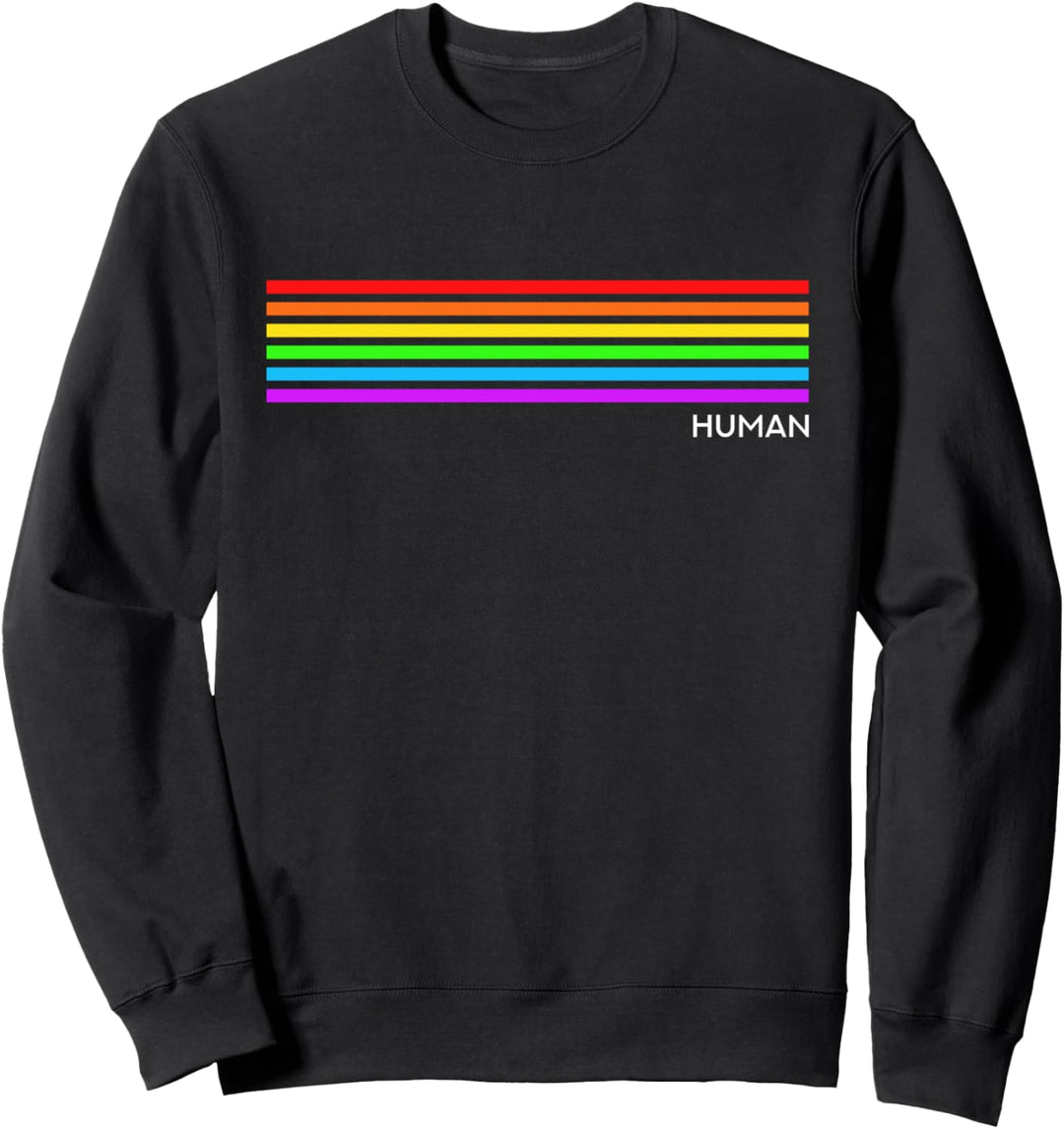Human - Regenbogen LGBT CSD Sweatshirt
