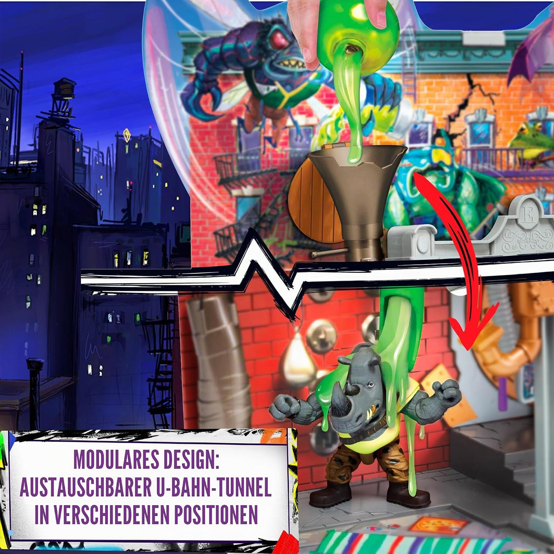 Teenage Mutant Ninja Turtles TU802000 TMNT Quartier Playset, S