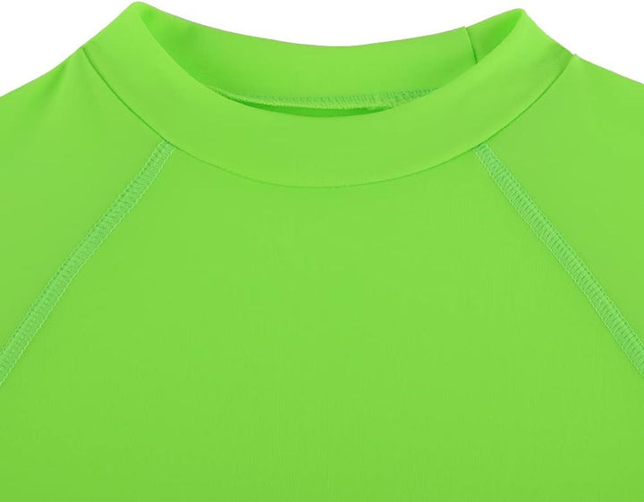 TIZAX 2 Stück Kinder UV Shirt Kurzarm Jungen Badeshirt Schwimmshirt Schnelltrocknend UPF 50+ Sonnens