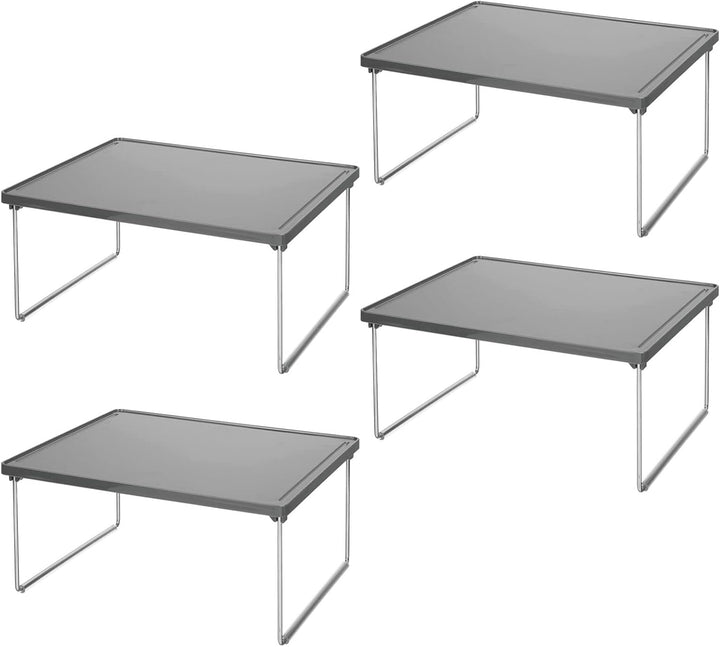 mDesign 4er-Set Regaleinsatz für Kleidung – Ablage aus Metall und Kunststoff für mehr Stauraum im Kl