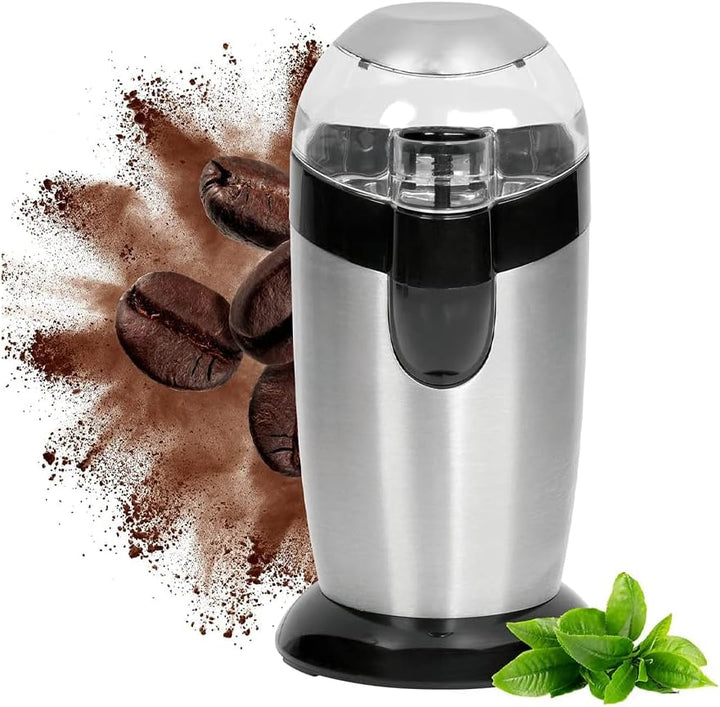 Avilia Trita Kaffeemühle 120 W mit Klingen aus Edelstahl und hygienischem Behälter aus Edelstahl