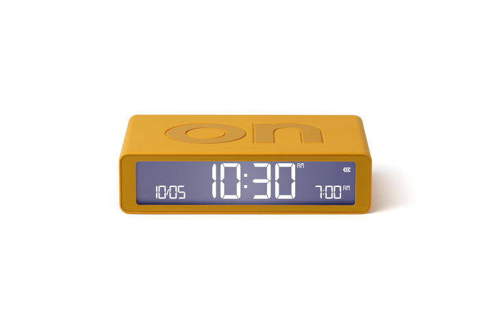 Lexon Flip Classic Digitaler Wecker mit umkehrbaren EIN/Aus-Seiten, wiederaufladbare Nachttischuhr m