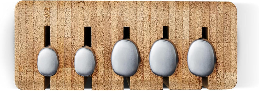 Joseph Joseph Elevate Küchenmesser 5-teilig. Set, Japanische Edelstahl Scharfe Messerset, mit Bambus