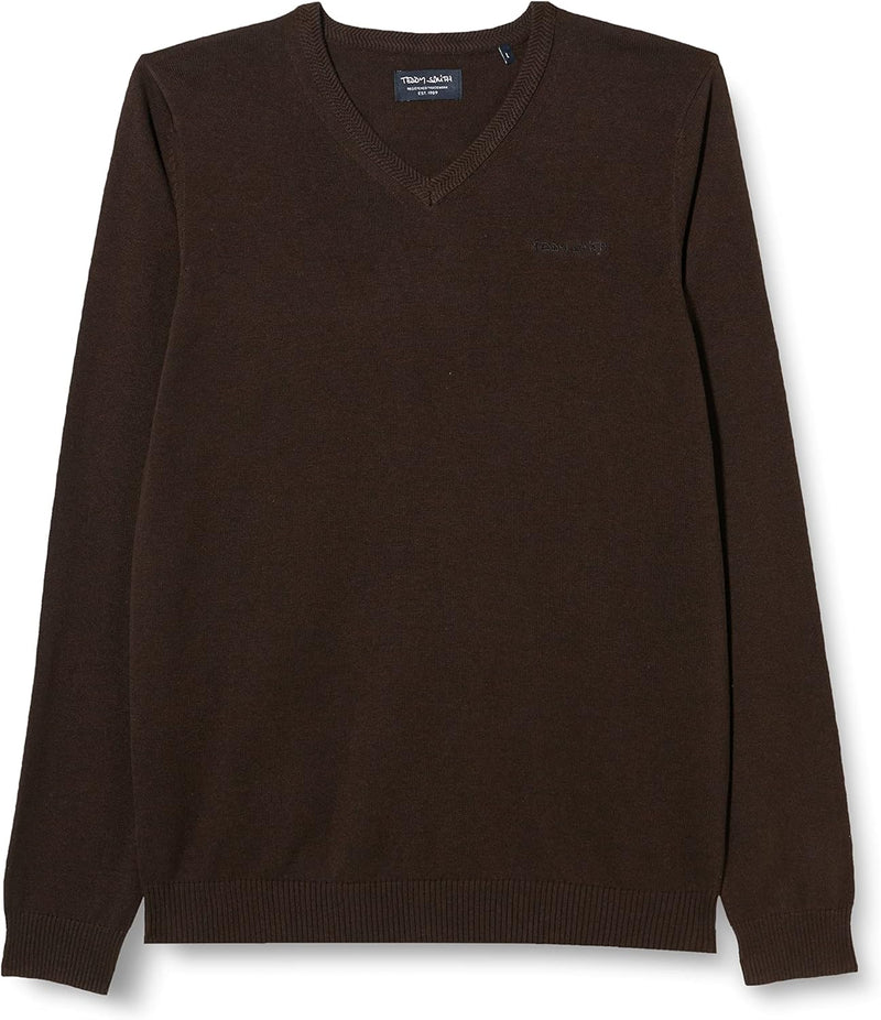 Teddy Smith Herren Pullover XS Dark Ebene, XS Dark Ebene