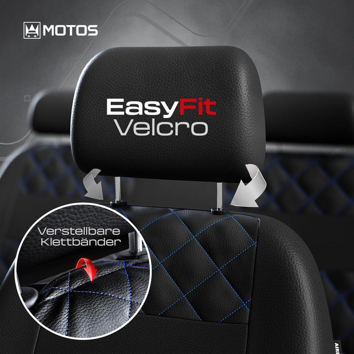 MOTOS Universal-Sitzbezüge Auto für OPEL Combo Autositzbezüge mit aktivem Airbag-System, dreilagigem