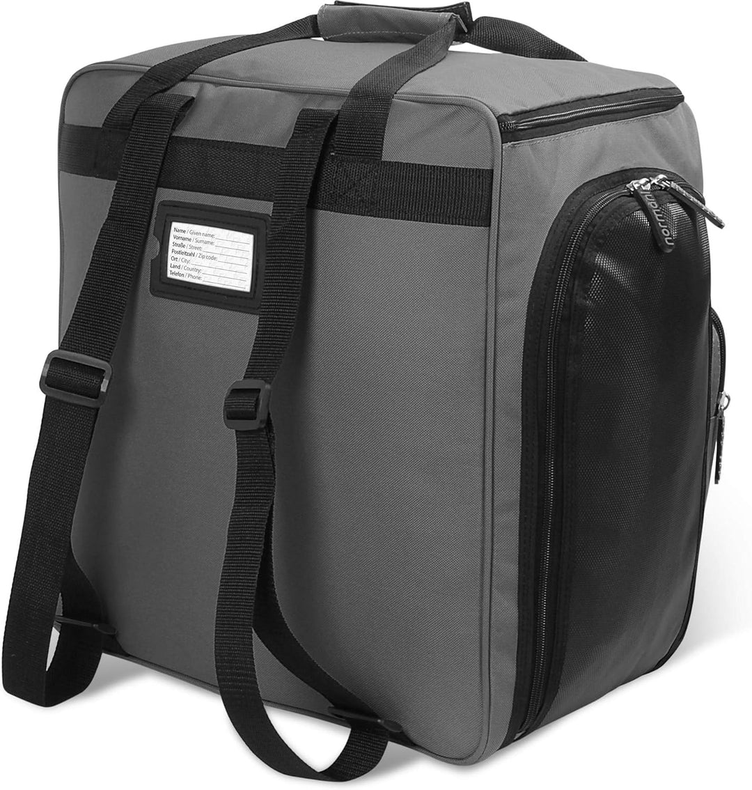 normani Skischuhtasche mit separatem Helmfach und Rucksackfunktion Alpine DEPO Dunkelgrau 53 Liter,
