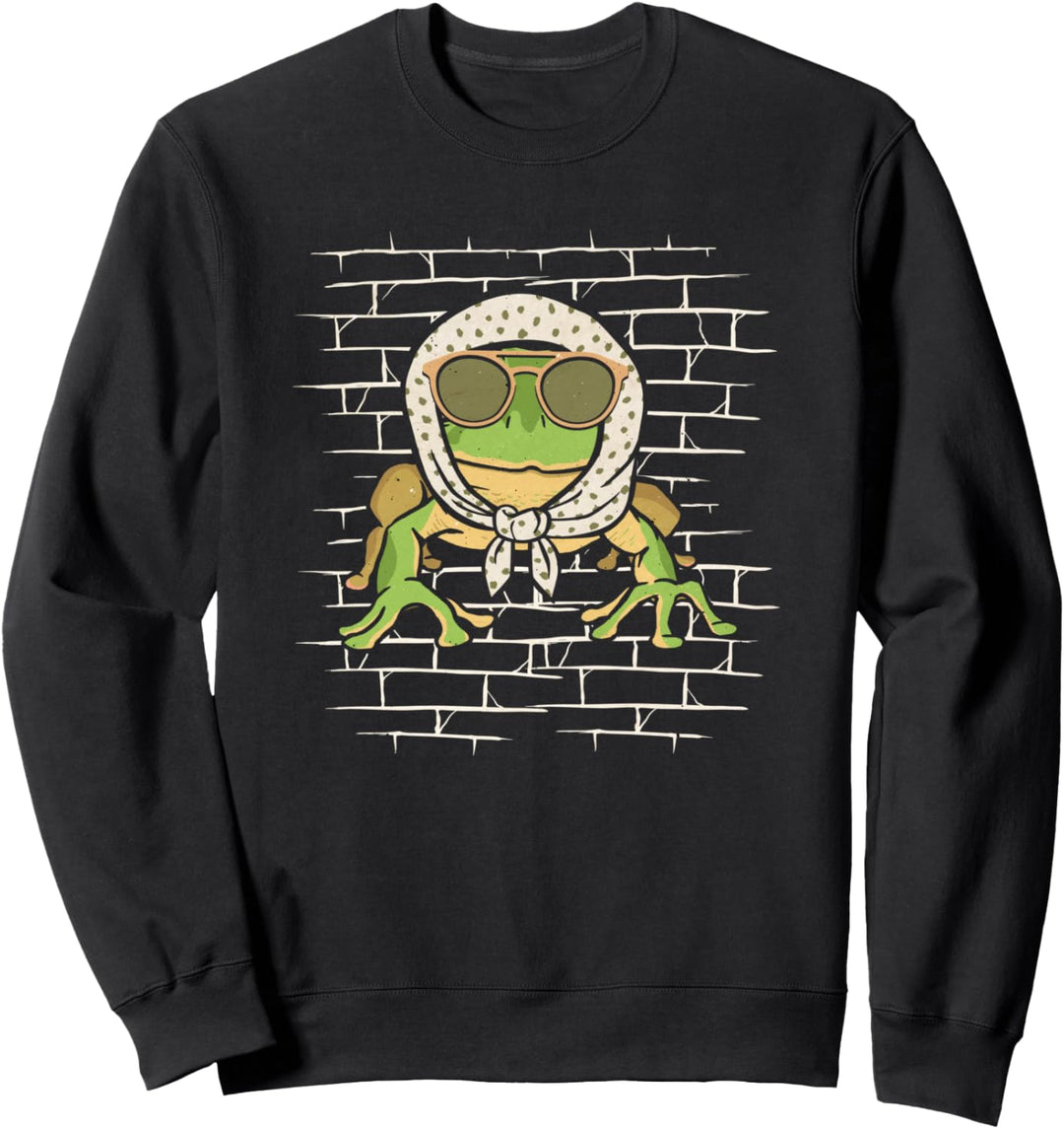 Frosch Amphibie - Quak Kröte Sweatshirt