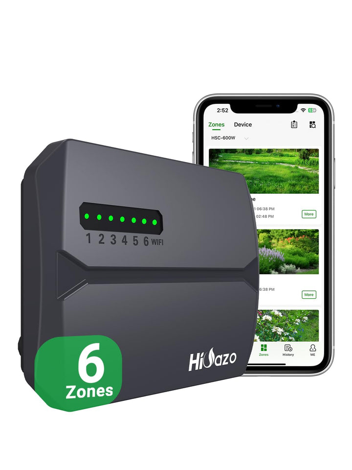 HSC-600W WLAN-Bewässerungscomputer 6 Zonen mit App-Steuerung, HSC-600W