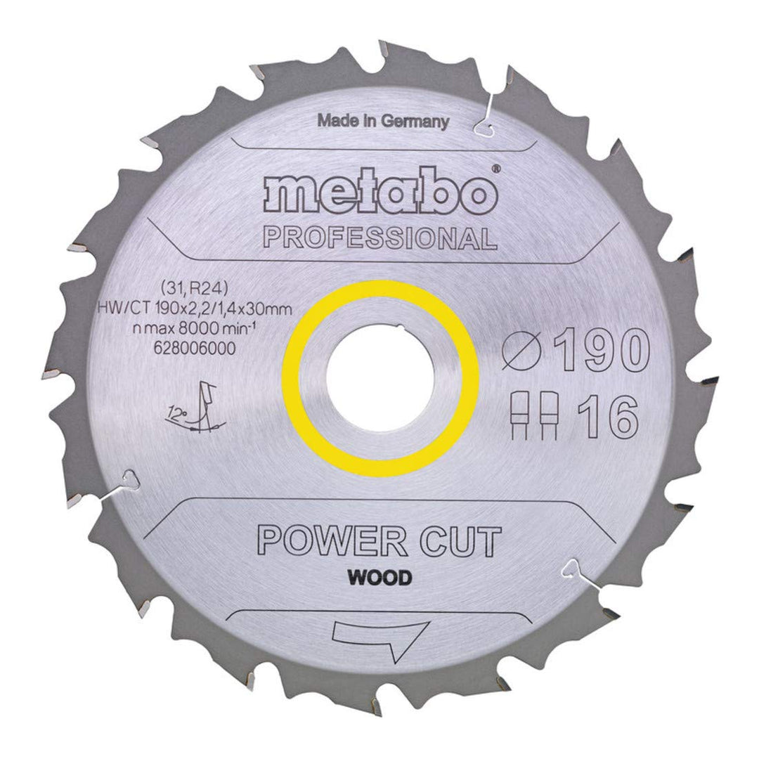 Metabo 628292000 PowerCutProf 165x20 14FZ/FA 10°
