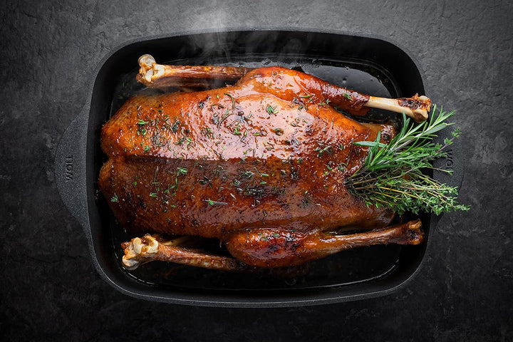 Woll Diamond Logic XR Guss-Bräter mit 2 Seitengriffen - Induktiv -, 31 cm x 26 cm, 11 cm hoch, mit a