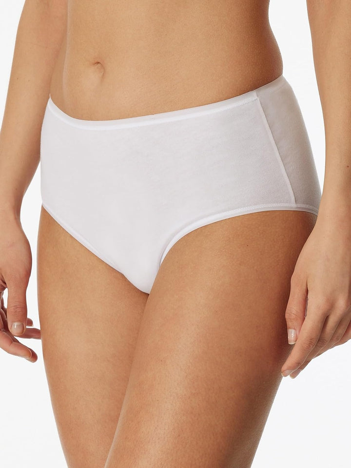 Schiesser Damen 2 Pack Midi Slip Bio Baumwolle - 95/5 Organic Unterwäsche (2er Pack) 46 Weiss_174384