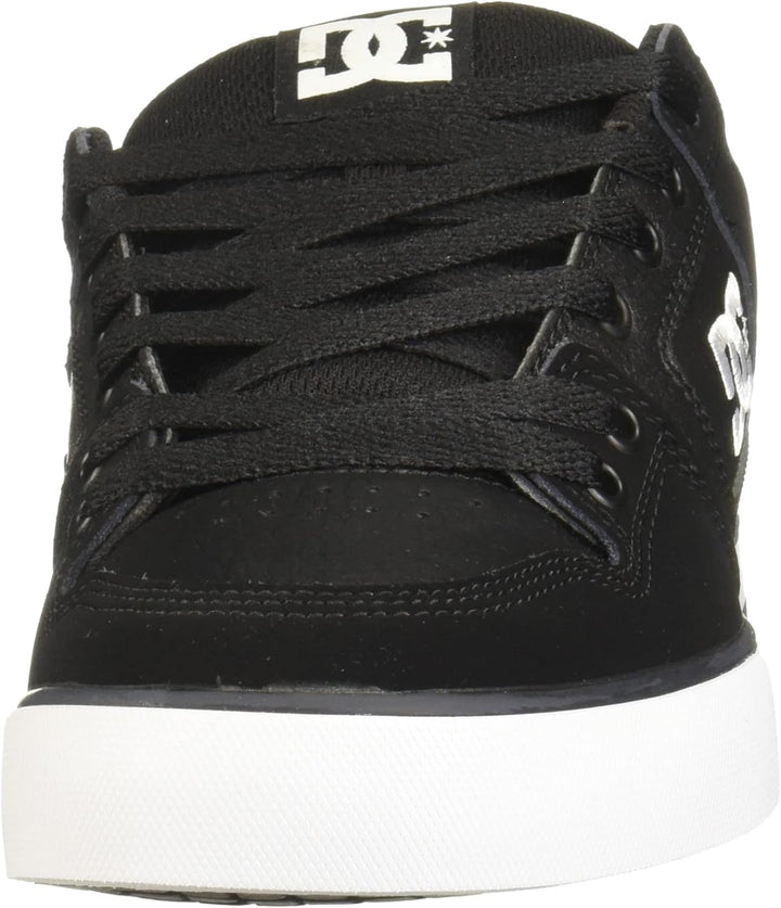 DC Shoes Herren Pure Skate-Schuh 38.5 EU Schwarz Schwarz Weiss, 38.5 EU Schwarz Schwarz Weiss