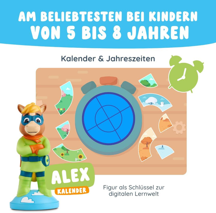 Edurino Figur Alex Jahreszeiten & Kalender ab 4 Jahren inkl. App | Innovatives & digitales Lernspiel