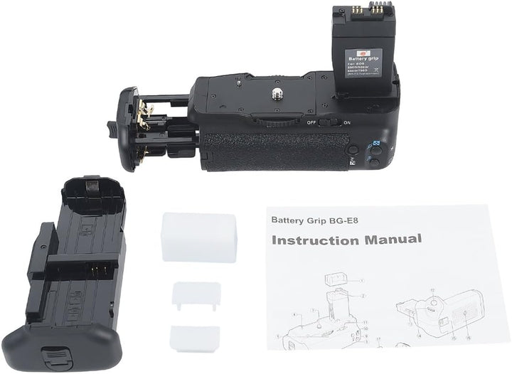 DSTE® Batterie Griff für Canon EOS 550D 600D SLR Digital Kamera als BG-E8 mit (2 packung) LP-E8