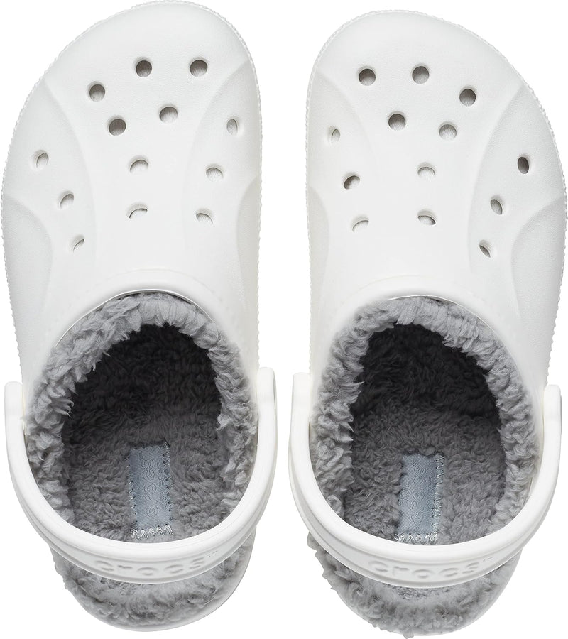 Crocs Unisex Ralen Lined Clog Holzschuh 45/46 EU White Light Grey, 45/46 EU White Light Grey