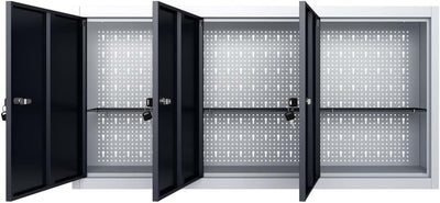 vidaXL Wand Werkzeugschrank Industriedesign Metall Werkstattschrank Hängeschrank Metallschrank Schra