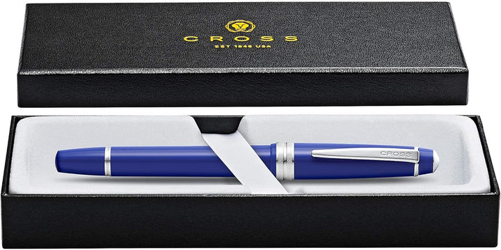 Cross Bailey Light Füllfederhalter (Federstärke M, inkl. Geschenkverpackung) Blau Blau Mittel, Blau