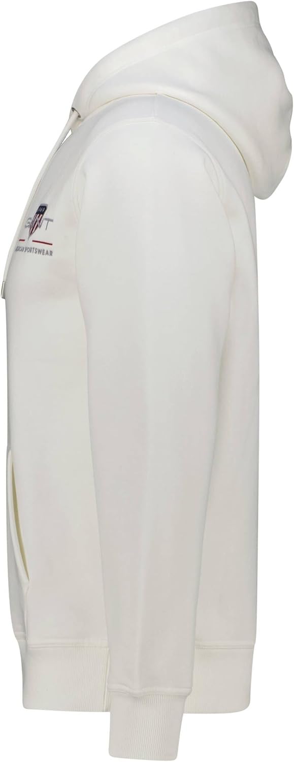 GANT Herren Reg Archive Shield Hoodie Kapuzenpullover S Eggshell, S Eggshell