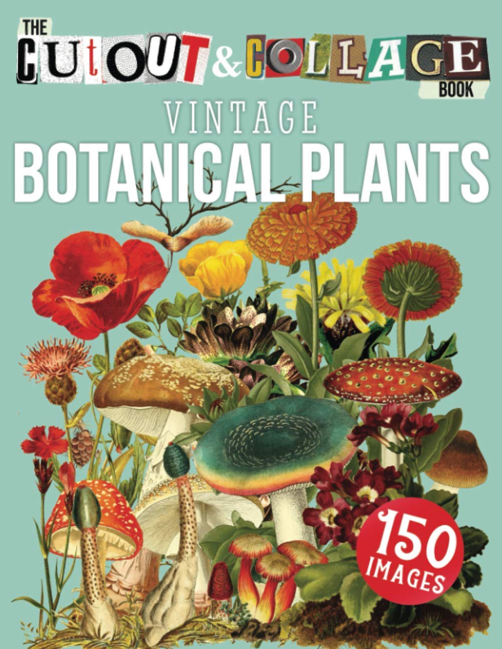 The Cut Out And Collage Book Vintage Botanical Plants: 150 High Quality Vintage Plants Illustrations