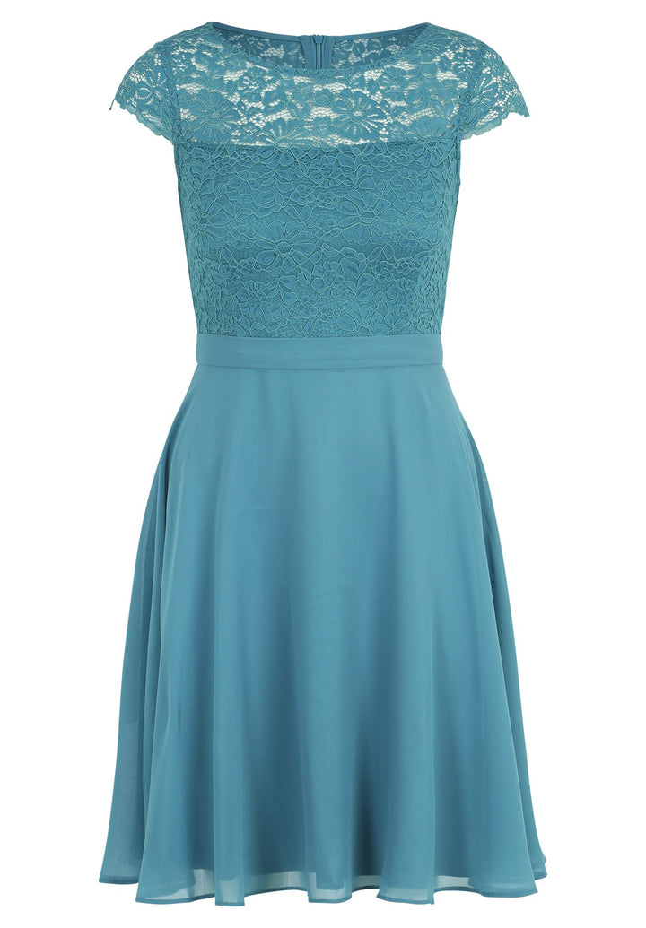 Vera Mont Damen Cocktailkleid mit Spitze 34 Smoky Teal, 34 Smoky Teal