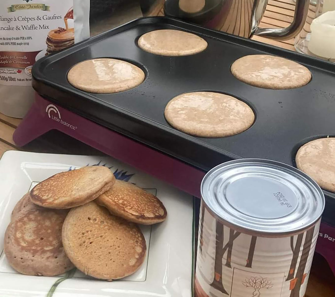 LITTLE BALANCE 8498 Pancakes Party 1500-6 Pfannkuchenmaschine mit herausnehmbarer Platte für 6 Perso
