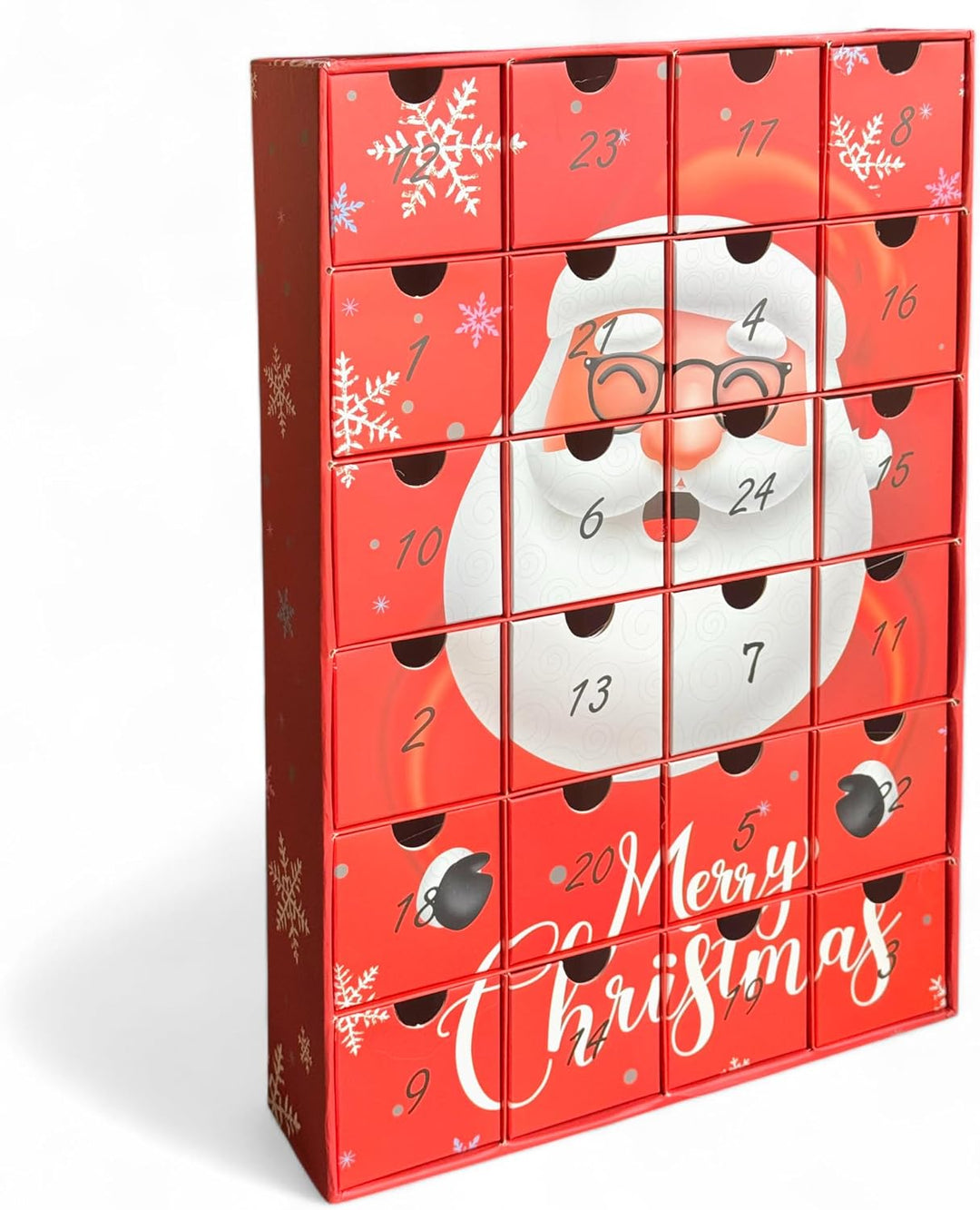 Adventskalender zum selbst Befüllen mit 24 Schubladen-Boxen, DIY-Weihnachtskalender Bastelset (Zahle