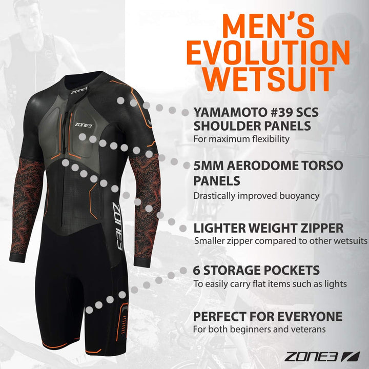 Zone3 Herren Evolution Swimrun S Tall, S Tall