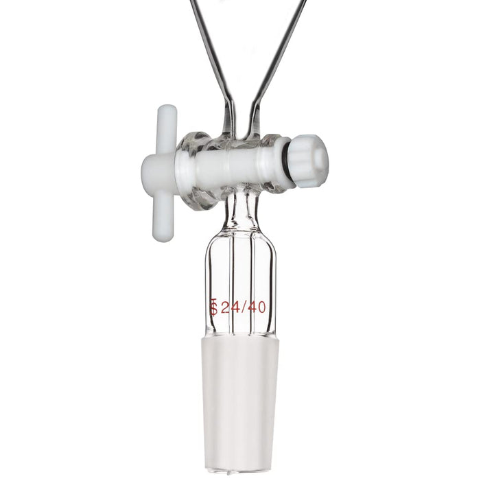 StonyLab 250 ml Trichter aus Borosilikatglas, Separatory Funnel, Schwerwandig Konisch mit 24/40 Gele